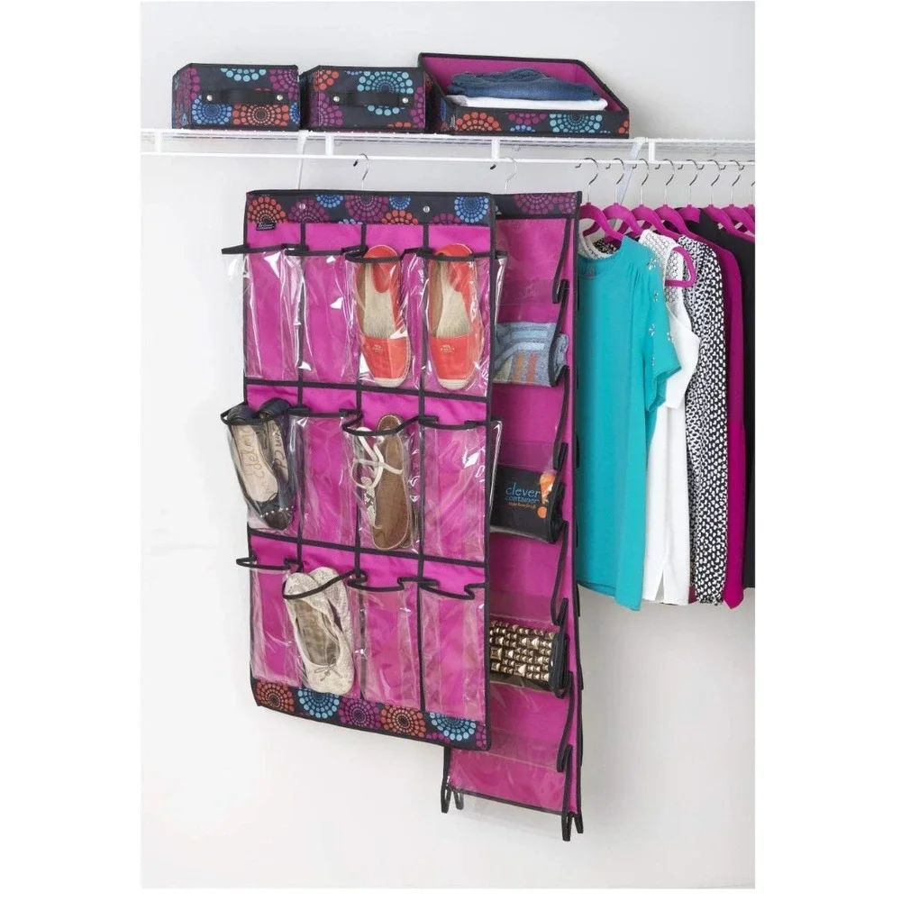 Door Hanging Organizer Cruise Vacation Space Saver w/ Large Pocket Black‎ Only